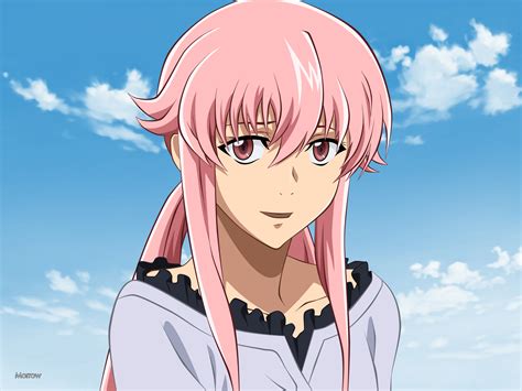 yuno anime|mirai nikki episode 1.